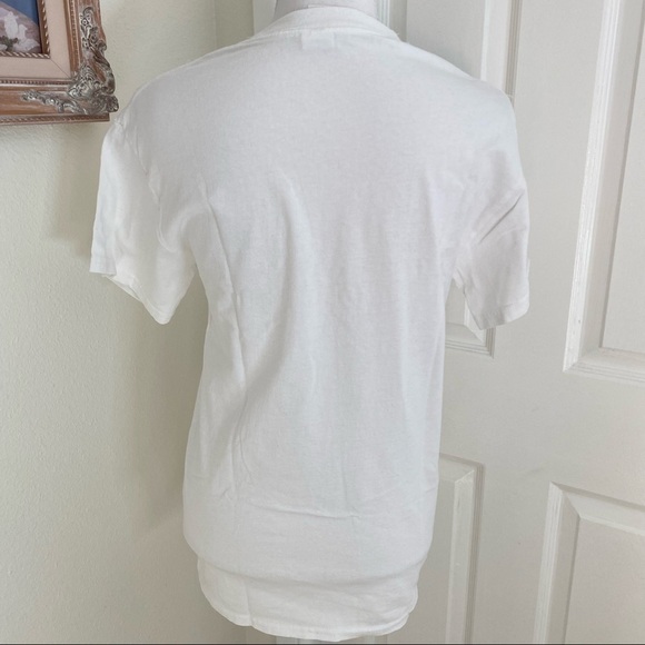 Gildan Unisex Novelty T-Shirt Sz Small White - Picture 4 of 5